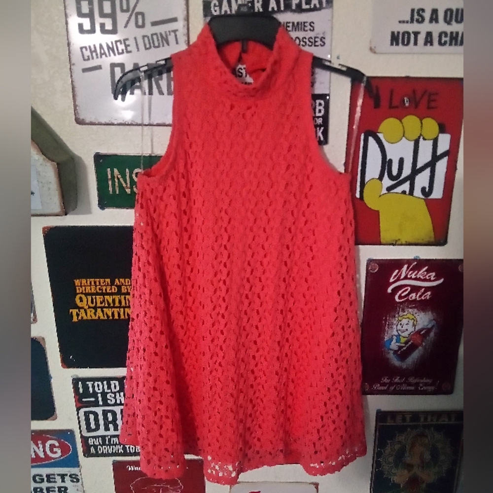 Preowned Derek Heart Crochet Tunic